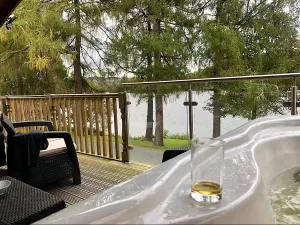 Remote Wilderness Lochside Lodges with Hot Tubs